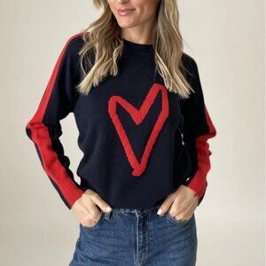 Lottie Sweater, red/navy